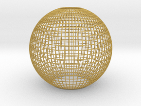 Grid_lampshade_40mm in Tan Fine Detail Plastic