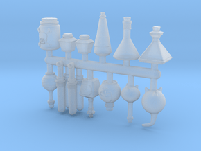 Potion Bottle Props / Items / Conversion Accessory in Clear Ultra Fine Detail Plastic