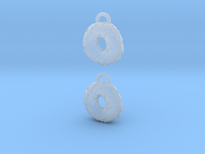 Donuts W Sprinkles Earrings in Clear Ultra Fine Detail Plastic