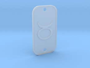 Taurus (The Bull) DogTag V1 in Clear Ultra Fine Detail Plastic