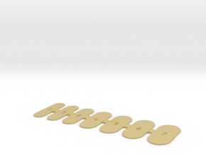 Nail Wrap Template (Large) in Tan Fine Detail Plastic
