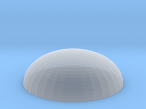 Dome base 50mm in Clear Ultra Fine Detail Plastic
