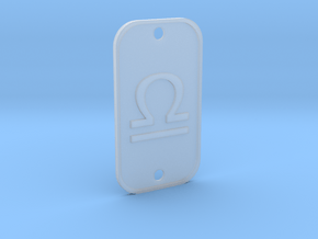 Libra (The Scales) DogTag V1 in Clear Ultra Fine Detail Plastic