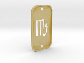 Scorpion (The Scorpion) DogTag V2 in Tan Fine Detail Plastic