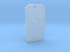 Sagittarius (The Archer) DogTag V1 in Clear Ultra Fine Detail Plastic