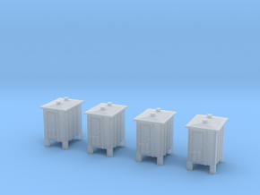 Z- scale signal relay box 4pcs in Clear Ultra Fine Detail Plastic