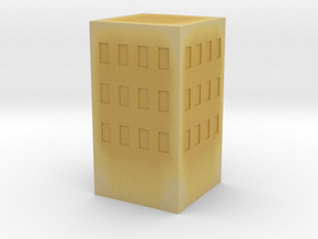 Simple Building in Tan Fine Detail Plastic