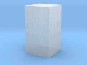 Simple Building in Clear Ultra Fine Detail Plastic