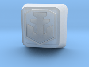 World of Warships Logo keycap (less detail) in Clear Ultra Fine Detail Plastic