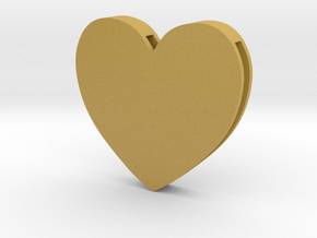 Choker Slide Letters (4cm) - Rebirth Heart in Tan Fine Detail Plastic