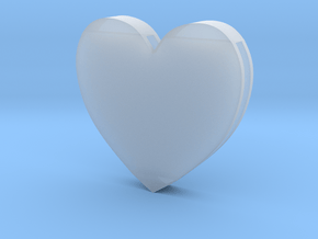 Choker Slide Letters (4cm) - Rebirth Heart in Clear Ultra Fine Detail Plastic
