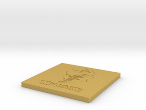 Persona 5 'Take Your Time' Themed Coaster  in Tan Fine Detail Plastic