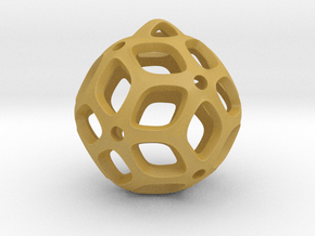 View of spherical games - part two. Pendant in Tan Fine Detail Plastic