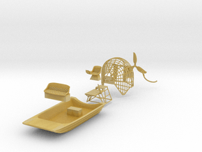 Airboat with cage in 1/87 - Part 1 in Tan Fine Detail Plastic
