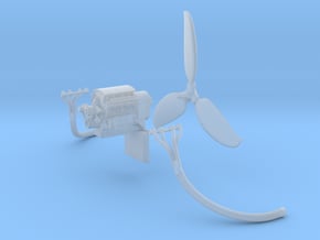 Airboat in 1/87 - Part 2: Engine, prop, exhaust in Clear Ultra Fine Detail Plastic