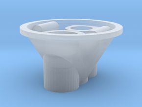 LED headlight 1.0 in Clear Ultra Fine Detail Plastic
