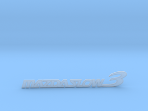 MAZDASLOW3 Emblem in Clear Ultra Fine Detail Plastic