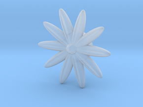 Hole Plug 0001 - flower in Clear Ultra Fine Detail Plastic