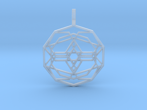 Source Sphere (Flat) in Clear Ultra Fine Detail Plastic