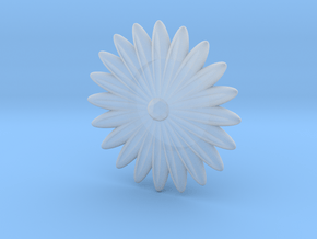 Hole Plug 0002 - flower in Clear Ultra Fine Detail Plastic