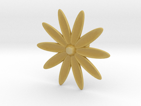 Hole Plug 0003 - flower in Tan Fine Detail Plastic
