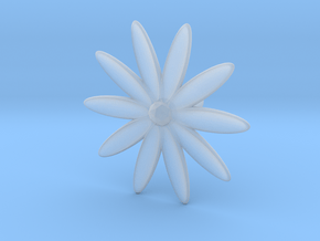 Hole Plug 0003 - flower in Clear Ultra Fine Detail Plastic