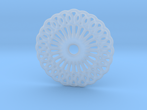 Mandala shape in Clear Ultra Fine Detail Plastic