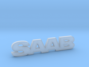 SAAB_emblem in Clear Ultra Fine Detail Plastic