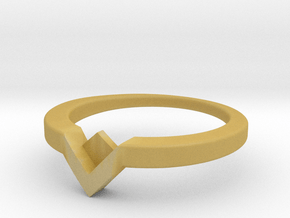 Voltron Inspired Ring in Tan Fine Detail Plastic
