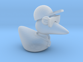 The Cool Duck in Clear Ultra Fine Detail Plastic