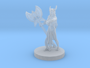Barbarian Tiefling (Female)  in Clear Ultra Fine Detail Plastic