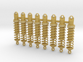 1/18th Scale Coil Over Spring Assembly 8 in Tan Fine Detail Plastic