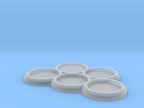 5 25mm round movement tray  in Clear Ultra Fine Detail Plastic
