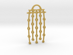 From series "Perforations" - variant II. Pendant in Tan Fine Detail Plastic