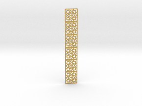 Lacy pattern bookmark in Tan Fine Detail Plastic
