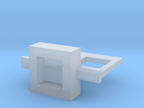 Square Hole Belt for Minifigures in Clear Ultra Fine Detail Plastic
