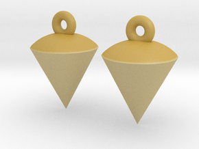 Plumb / Lot Earrings in Tan Fine Detail Plastic