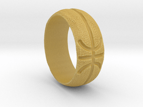 Basketball Ring in Tan Fine Detail Plastic