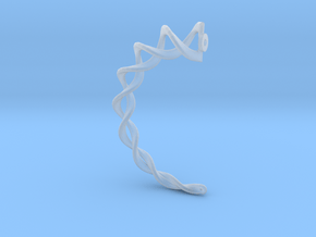 orecchini spirale tipo 2 senza in Clear Ultra Fine Detail Plastic