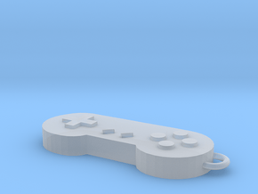 Super Nintendo keychain in Clear Ultra Fine Detail Plastic