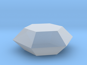 hexagonal ring stone in Clear Ultra Fine Detail Plastic