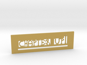 "Chapter up !" Bookmark in Tan Fine Detail Plastic