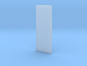 3o8o Single Flush Door w/ Lever + Deadbolt 1:48 in Clear Ultra Fine Detail Plastic