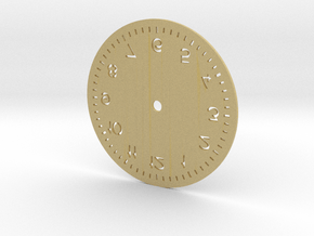 Numbered Dial in Tan Fine Detail Plastic
