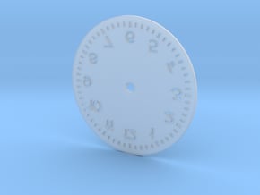 Numbered Dial in Clear Ultra Fine Detail Plastic