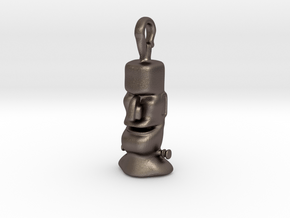 Tiki Charm/Pendant Frankvis by irk in Polished Bronzed Silver Steel
