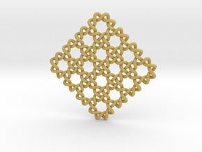 Grid Knots in Tan Fine Detail Plastic