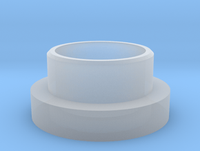 TGS-Neopixel Adapter 1" thick in Clear Ultra Fine Detail Plastic