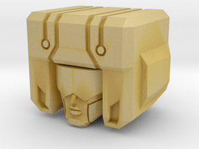 Garnetron Bot Head (Single Part) in Tan Fine Detail Plastic