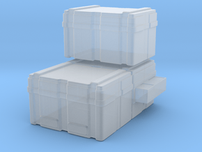 SULACO large cargoboxes 1:72 scale in Clear Ultra Fine Detail Plastic